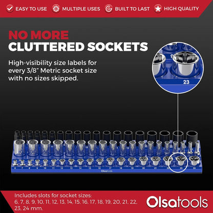 3-Row Magnetic Socket Holder - Shopthatapp.ca