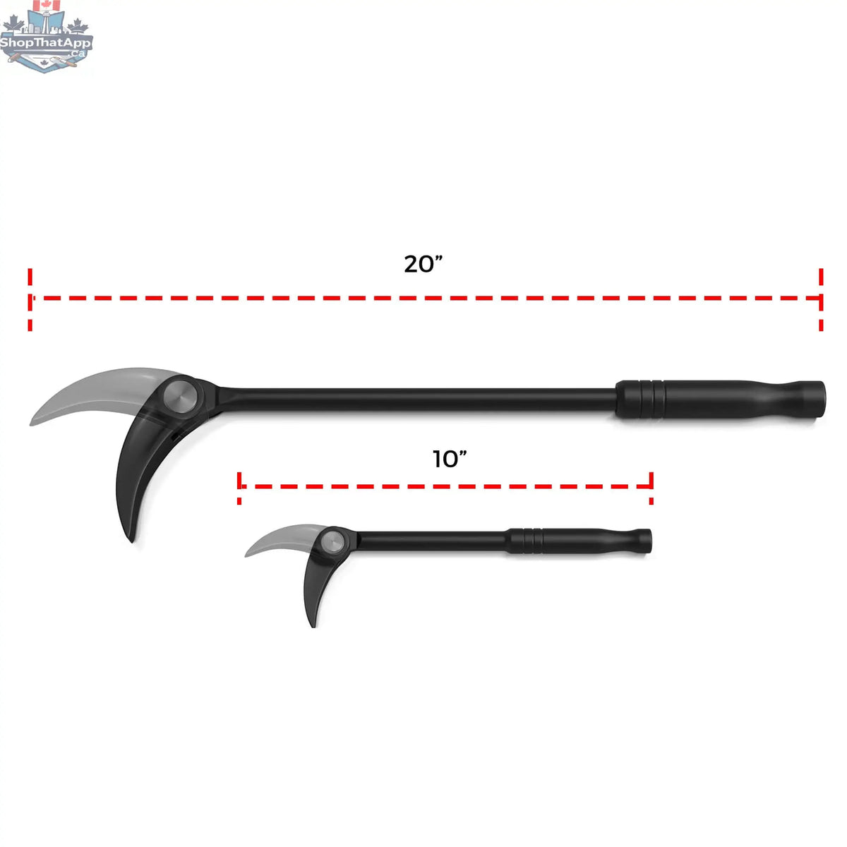 Indexing Pry Bar Set (2pc) | Heavy Duty 10" and 20" Long Pry Bars - Shopthatapp.ca