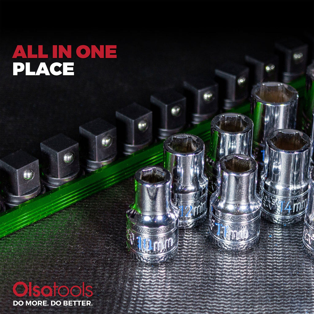 Magnetic Socket Rails for Secure Tool Organization in Aluminum