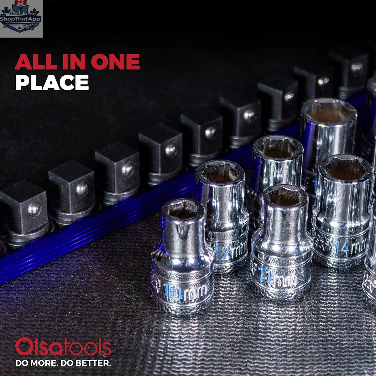 Magnetic Socket Rails for Secure Tool Organization in Aluminum - Shopthatapp.ca