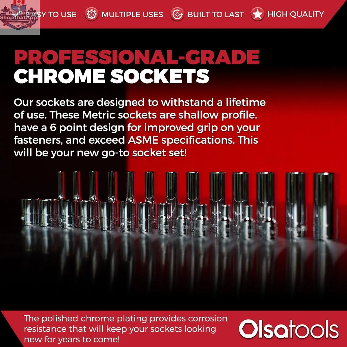 Chrome Socket Sets - Shopthatapp.ca