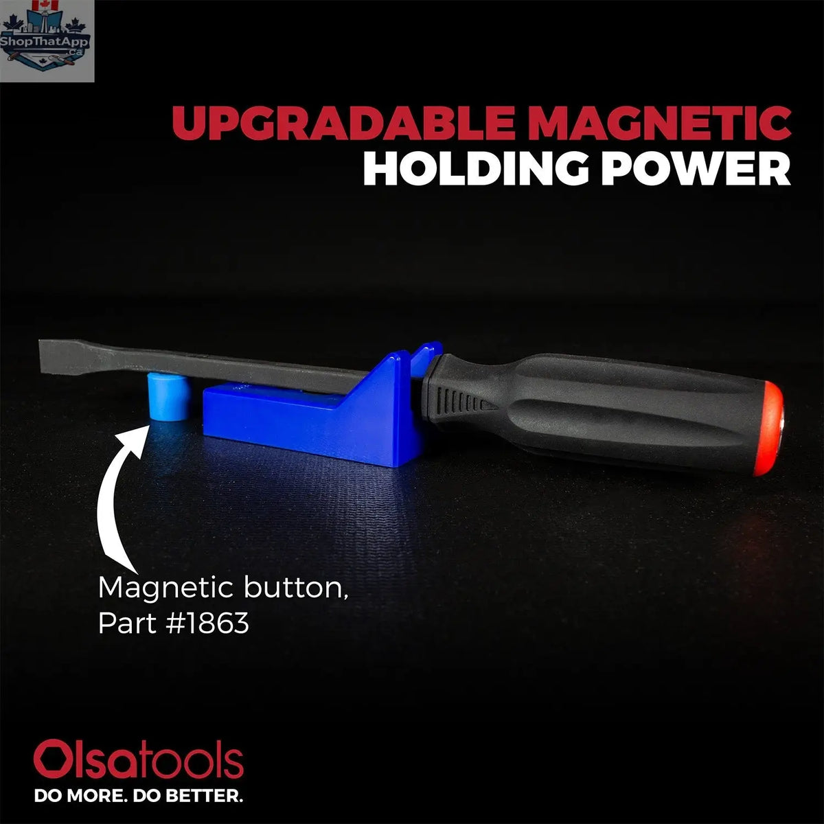 Magnetic Prybar Holders with Stubby Impact Socket Clips - Shopthatapp.ca