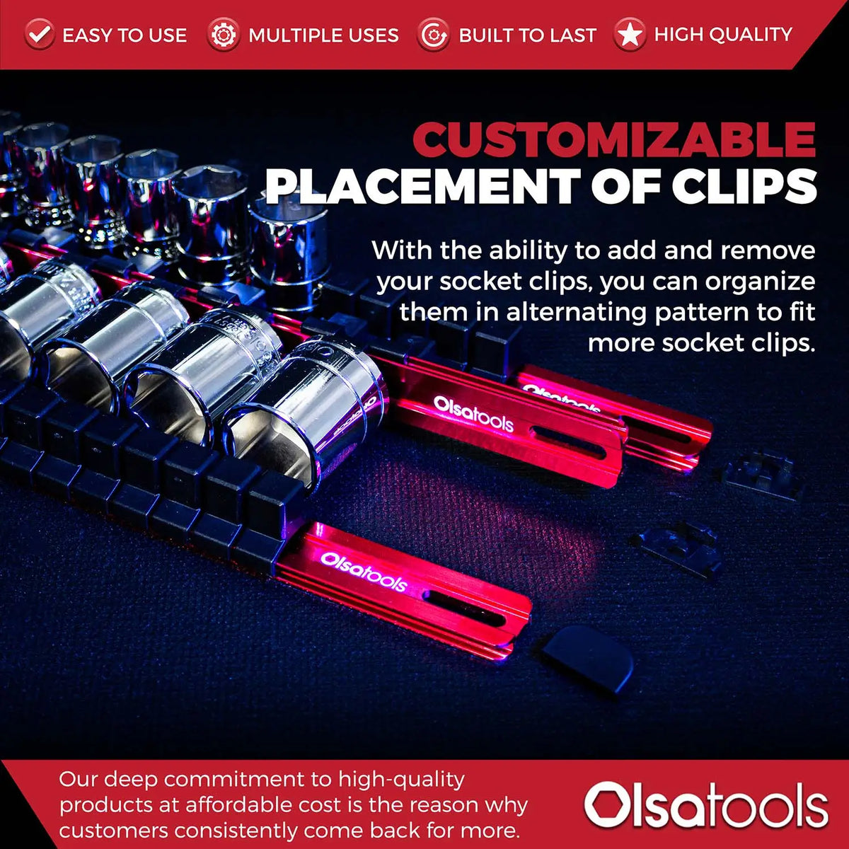 Aluminum Socket Organizer Rails with Locking End Caps - Shopthatapp.ca