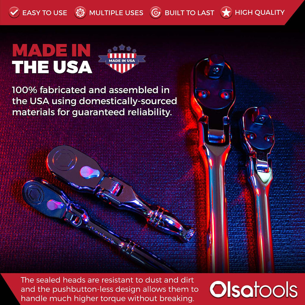 Flex Head Ratchet 90 Tooth for Enhanced Torque and Precision