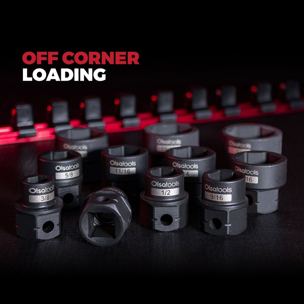 Stubby Impact Socket Sets with Magnetic Socket Inserts