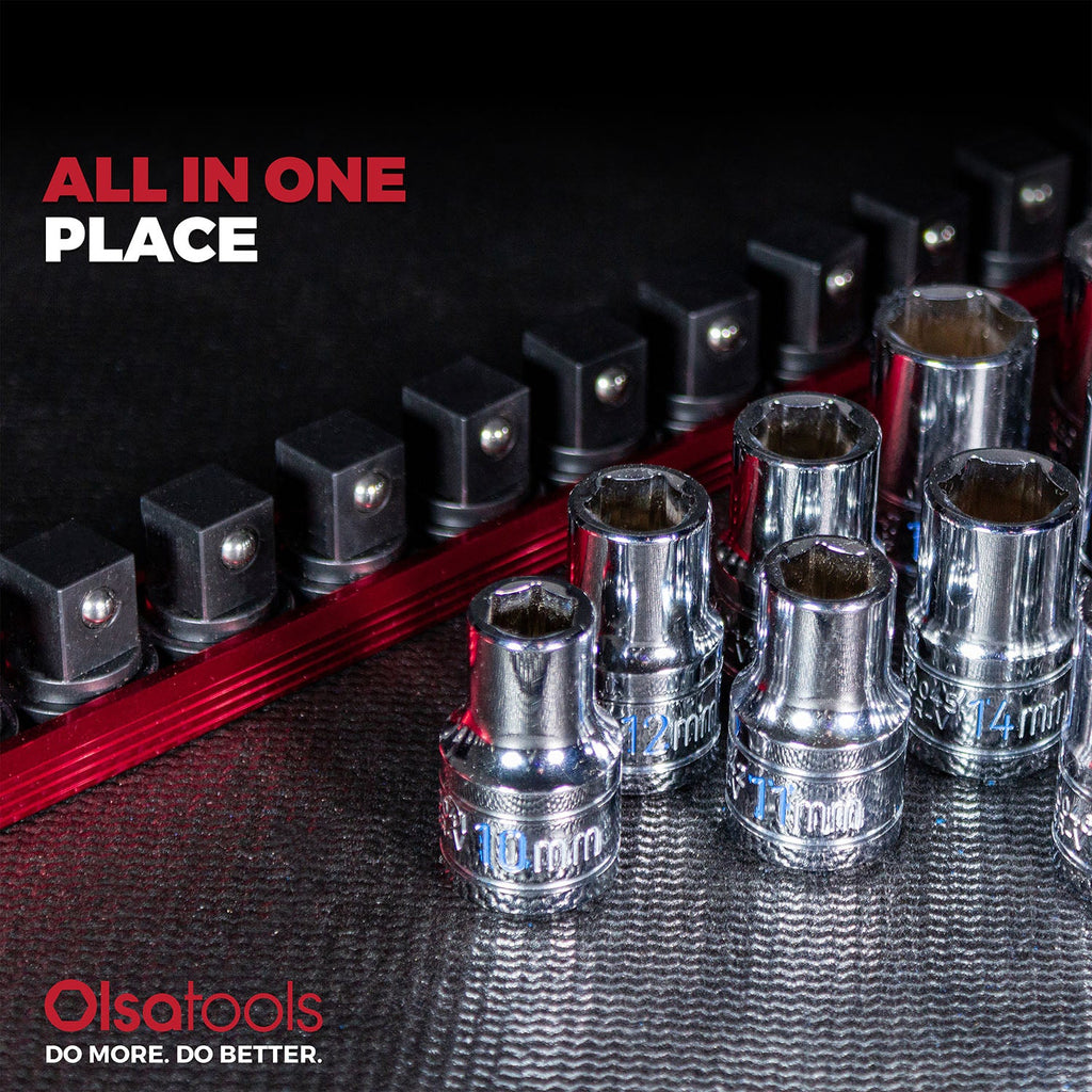 Magnetic Socket Rails for Secure Tool Organization in Aluminum