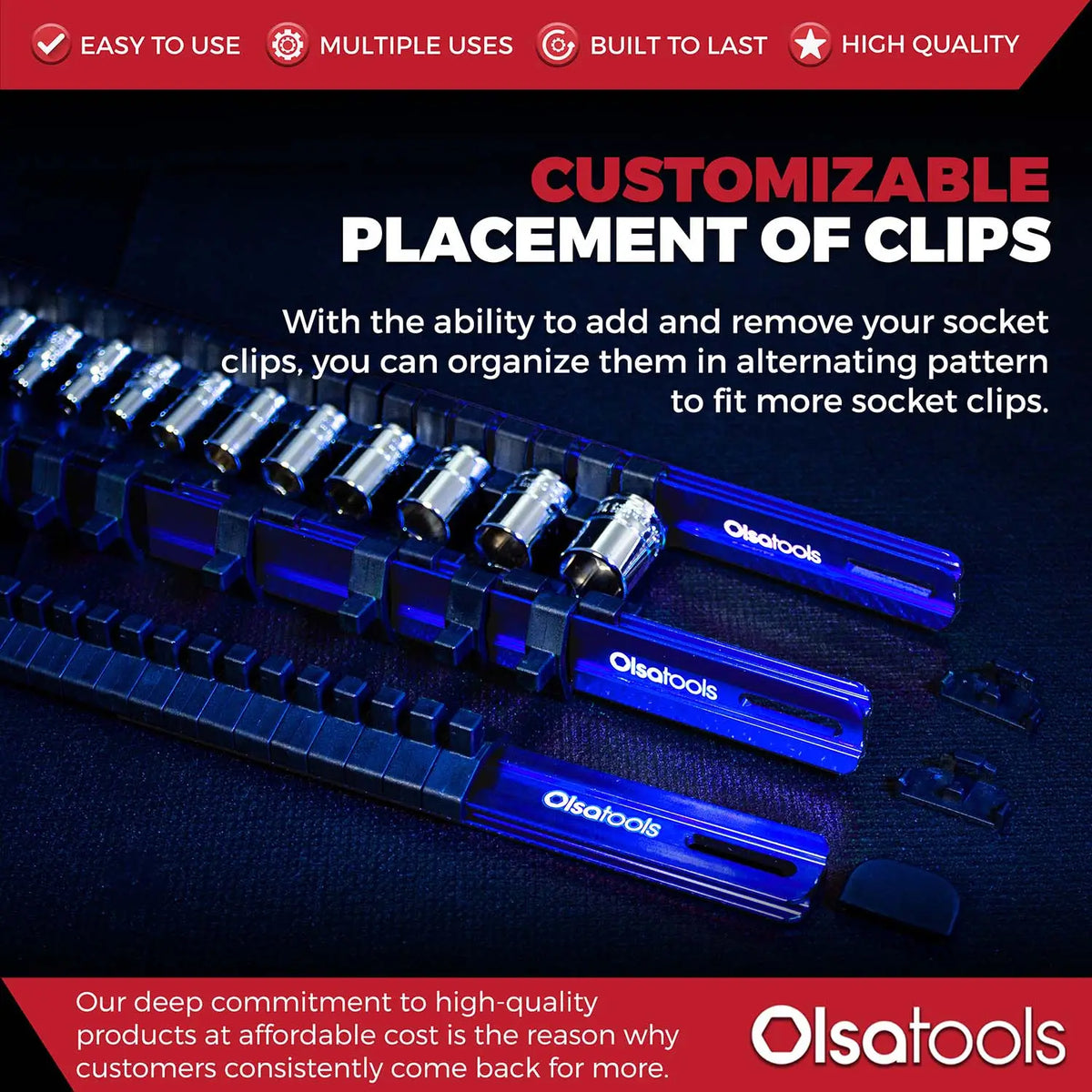 Aluminum Socket Organizer Rails with Locking End Caps - Shopthatapp.ca