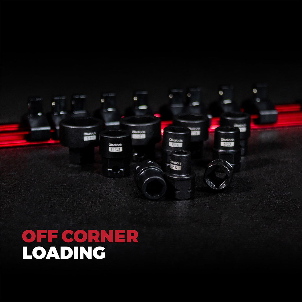Stubby Impact Socket Sets with Magnetic Socket Inserts