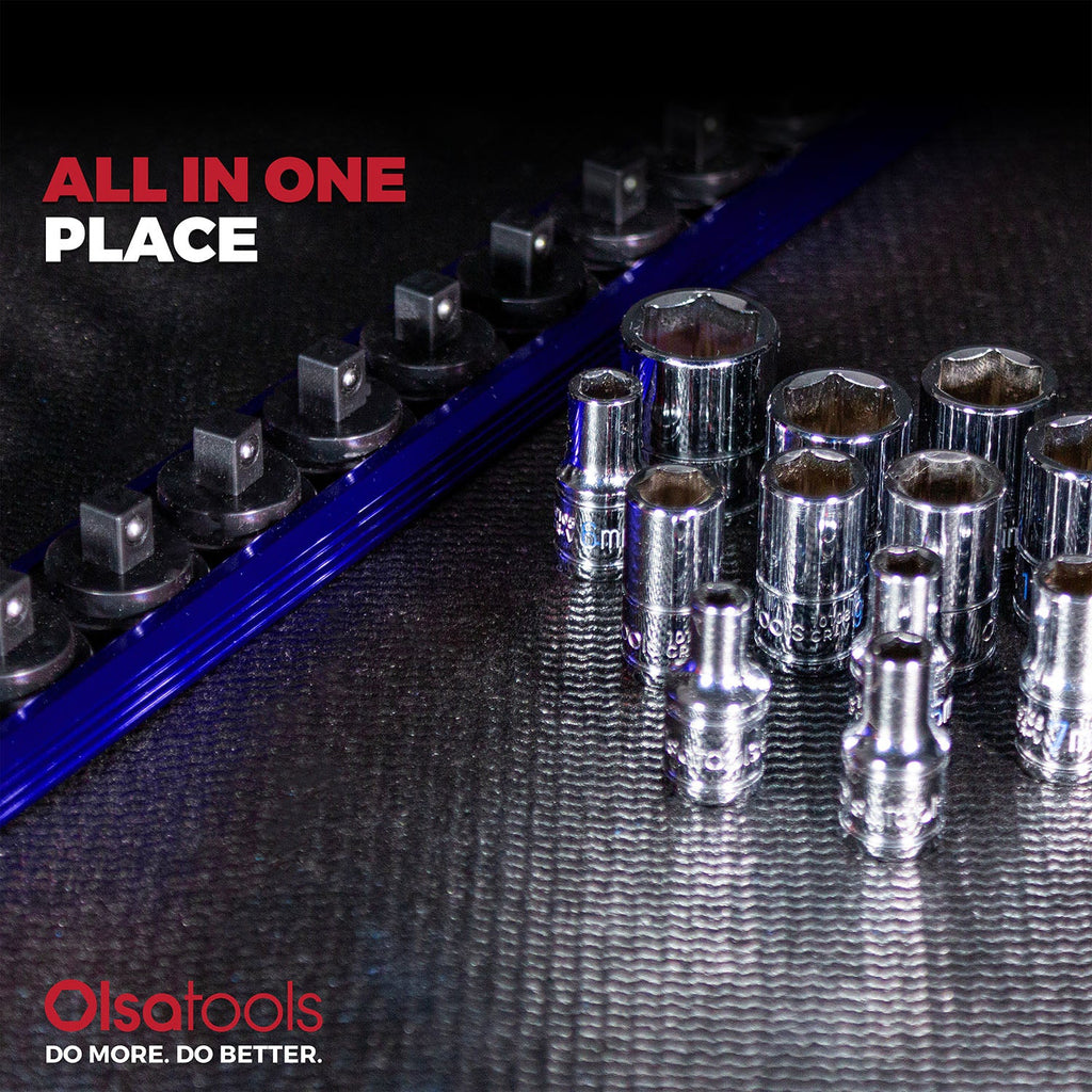 Magnetic Socket Rails for Secure Tool Organization in Aluminum