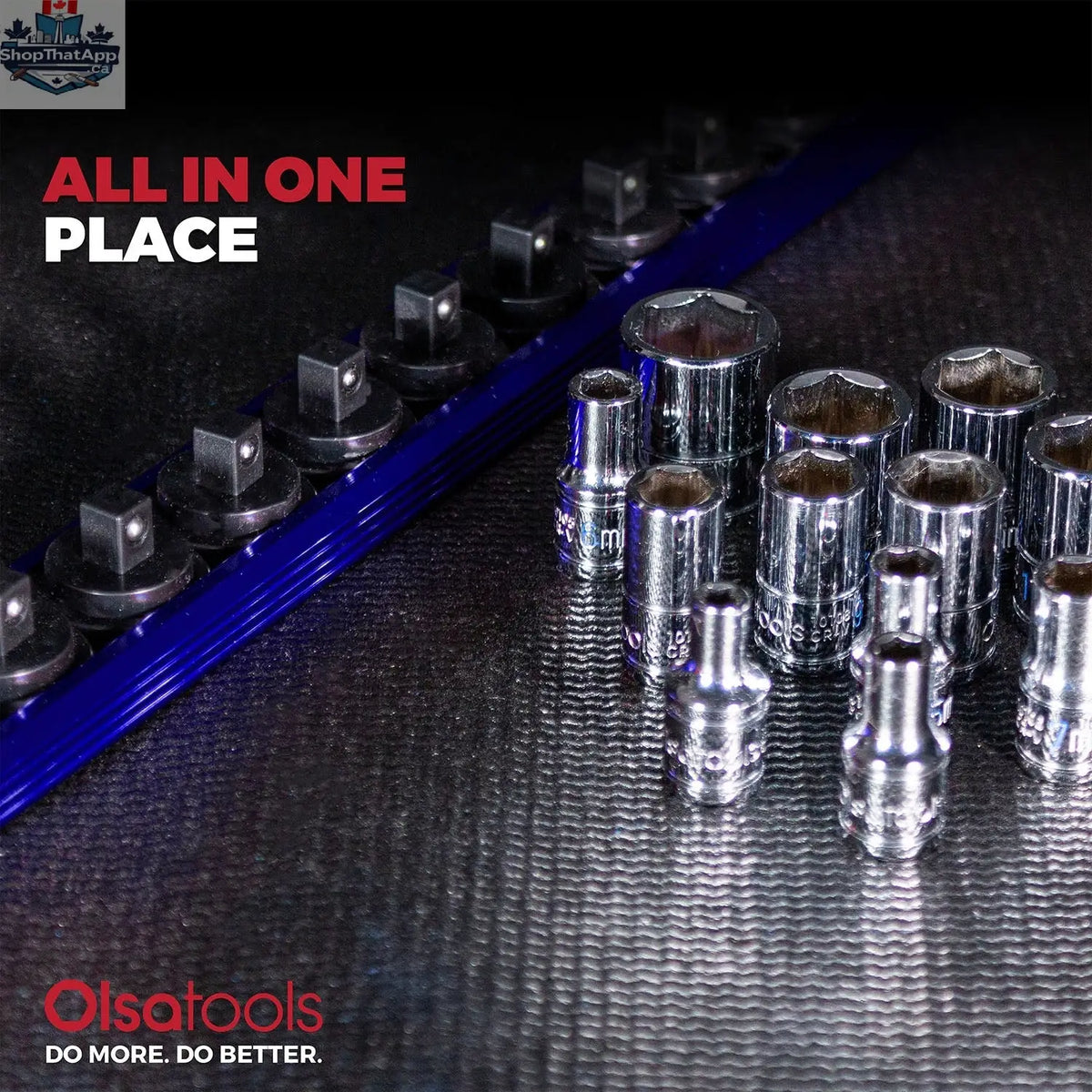 Magnetic Socket Rails for Secure Tool Organization in Aluminum - Shopthatapp.ca