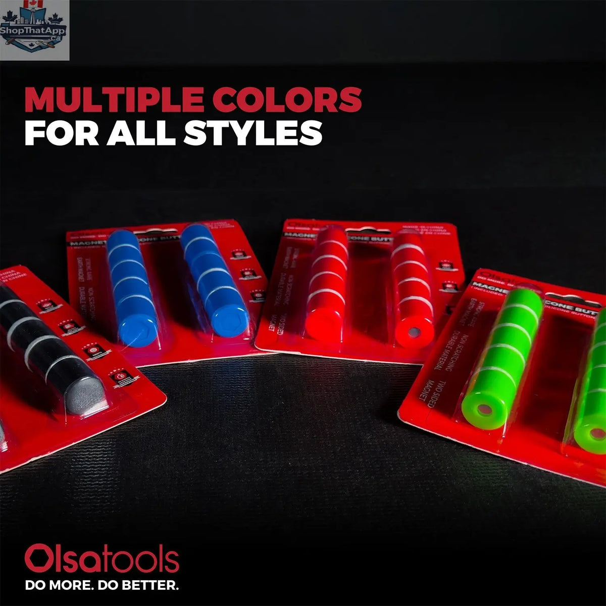 Magnetic Silicone Buttons 10pc Set - Strong Non-Scratch Magnets - Shopthatapp.ca