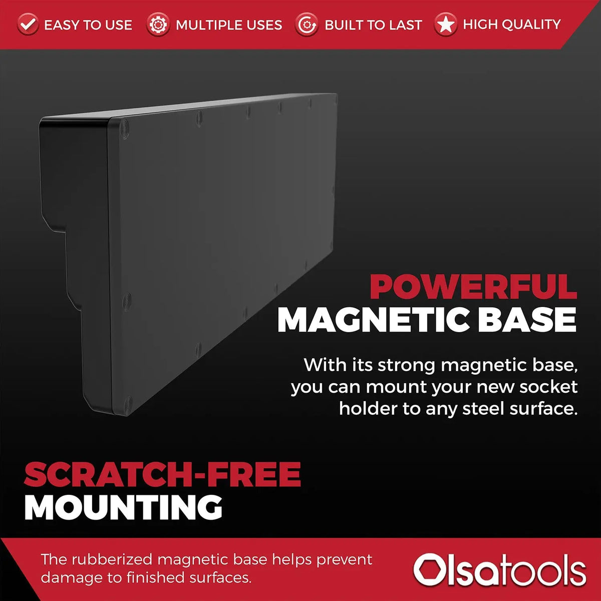 3-Row Magnetic Socket Holder - Shopthatapp.ca