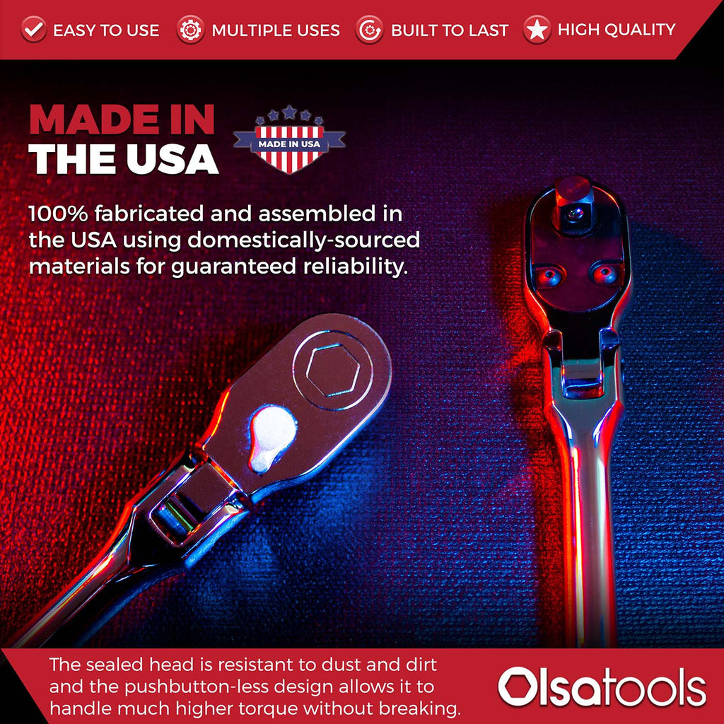 Flex Head Ratchet 90 Tooth for Enhanced Torque and Precision