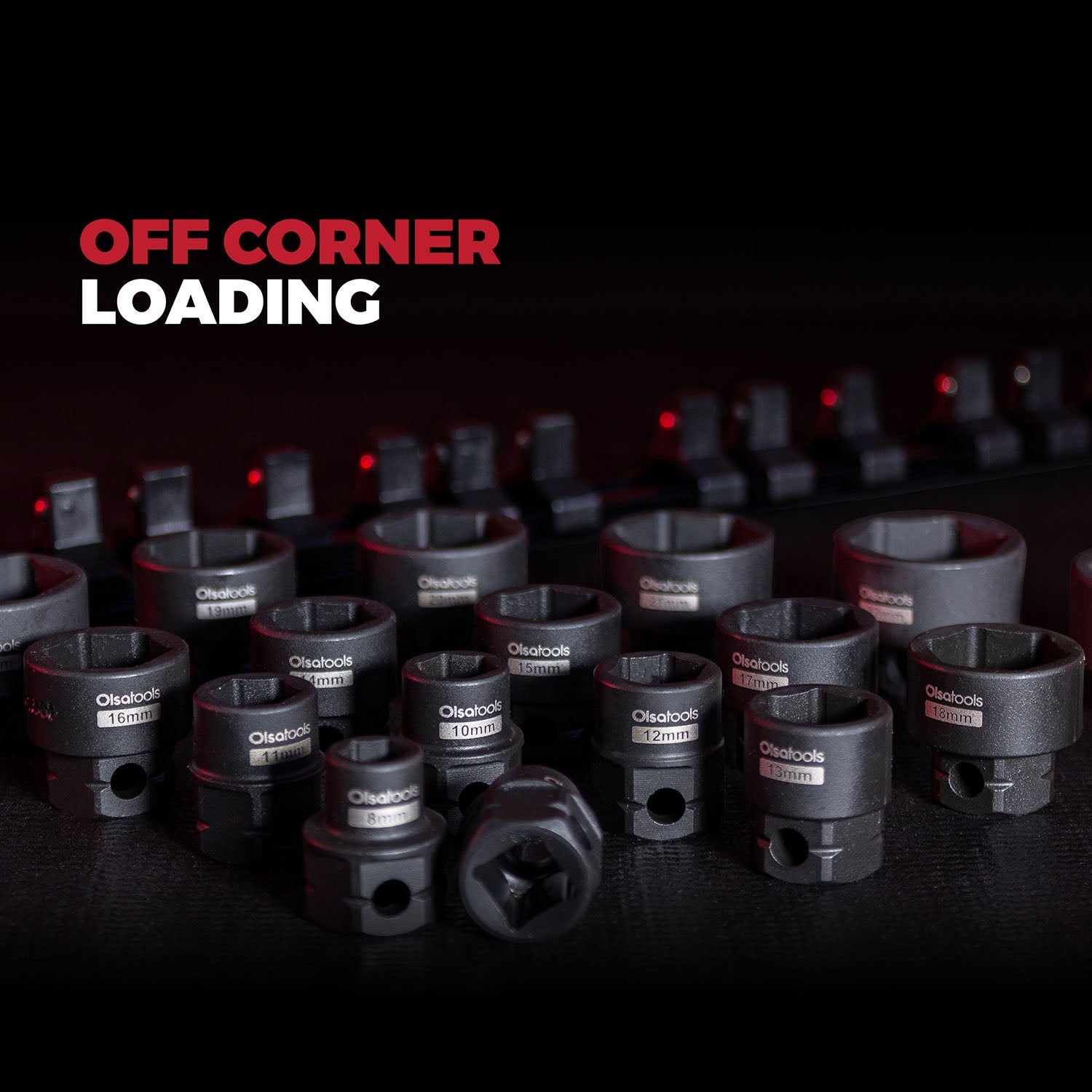 Stubby Impact Socket Sets with Magnetic Socket Inserts