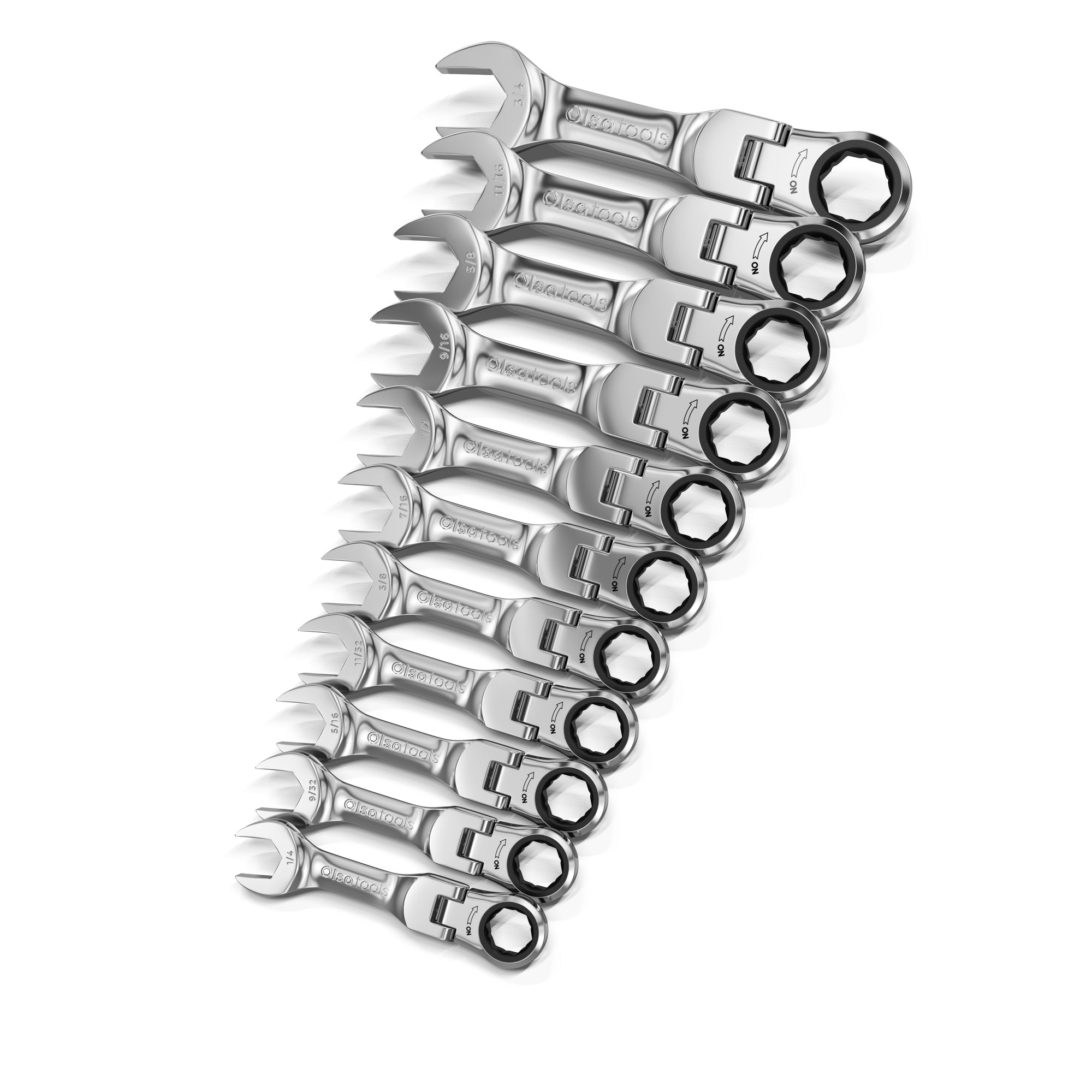 120 Tooth Ratcheting Wrench Set - Stubby Design for Maximum Torque and Accessibility - Shopthatapp.ca