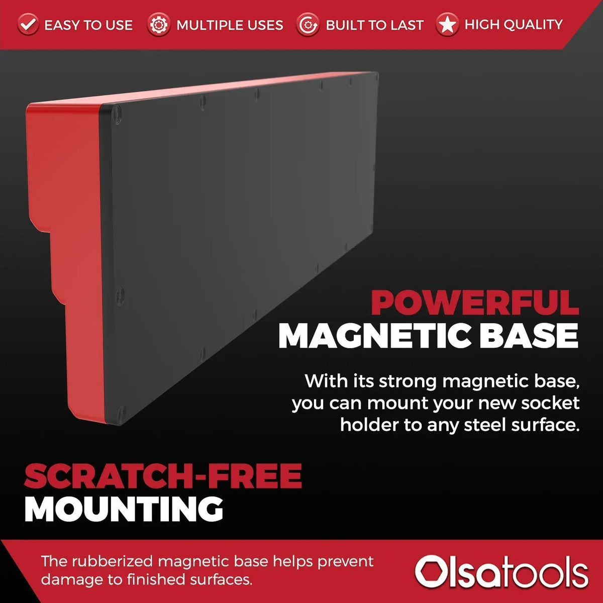 3-Row Magnetic Socket Holder - Shopthatapp.ca