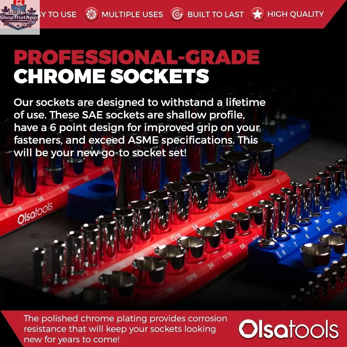 Chrome Socket Sets - Shopthatapp.ca