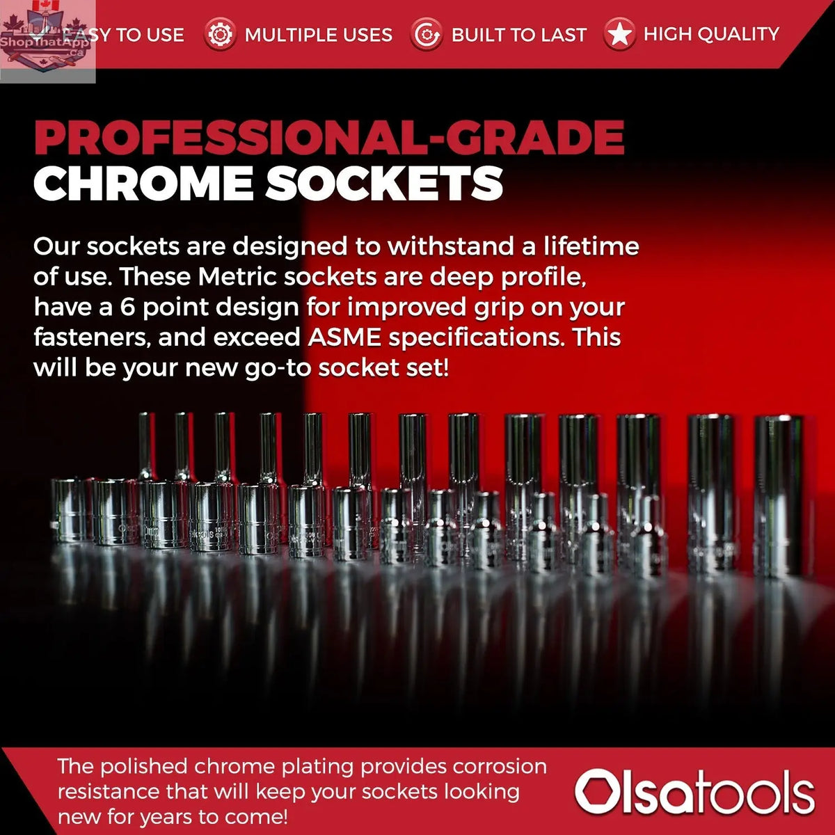 Chrome Socket Sets - Shopthatapp.ca