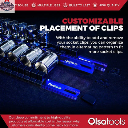 Aluminum Socket Organizer Rails with Locking End Caps - Shopthatapp.ca