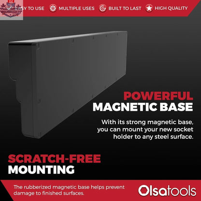 3-Row Magnetic Socket Holder - Shopthatapp.ca