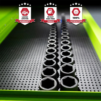 Toolgrid Aluminum Socket Rails for Organized Tool Storage - Shopthatapp.ca