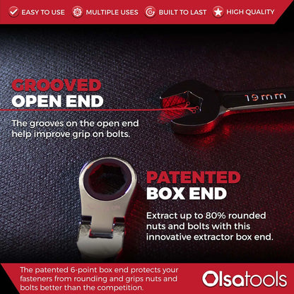 120 Tooth Ratcheting Wrench Set - Shopthatapp.ca