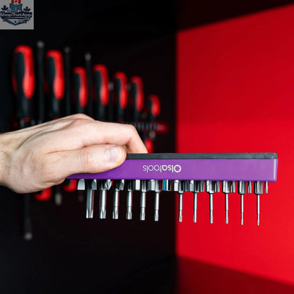 Magnetic Hex Bit Organizer for Effortless Tool Management and Easy Access - Shopthatapp.ca