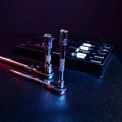 Wobble Socket Extension Set (9pc) | 1/2, 3/8, 1/4" Drive Ratchet Extension Bars - Shopthatapp.ca