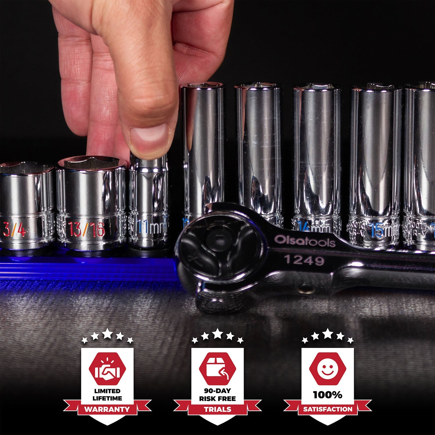 Magnetic Socket Rails for Secure Tool Organization in Aluminum