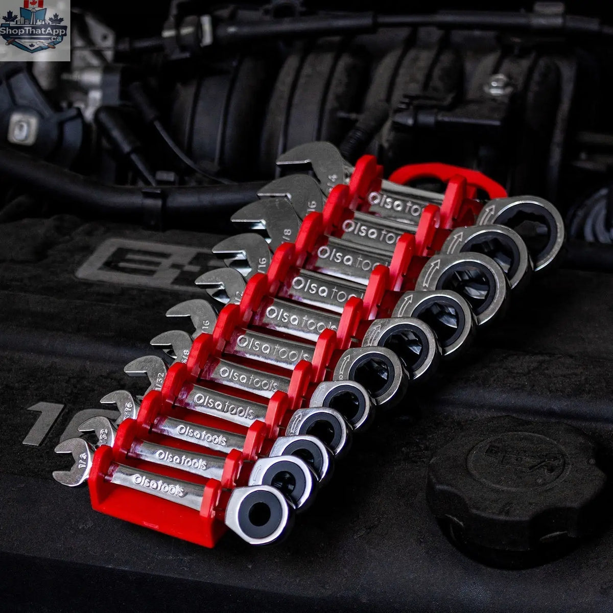 120 Tooth Ratcheting Wrench Set - Stubby Design for Maximum Torque and Accessibility - Shopthatapp.ca