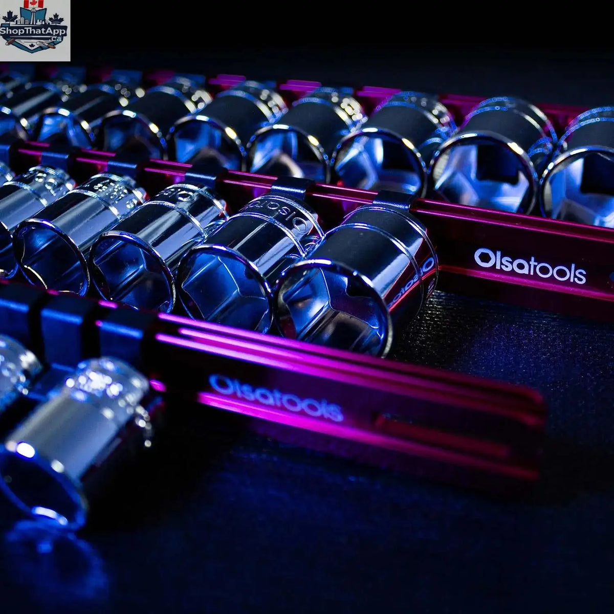 Aluminum Socket Organizer Rails with Locking End Caps - Shopthatapp.ca