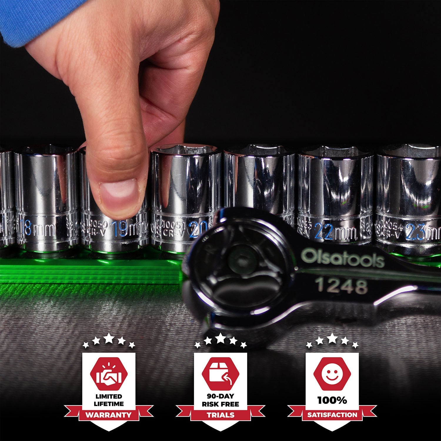 Magnetic Socket Rails for Secure Tool Organization in Aluminum