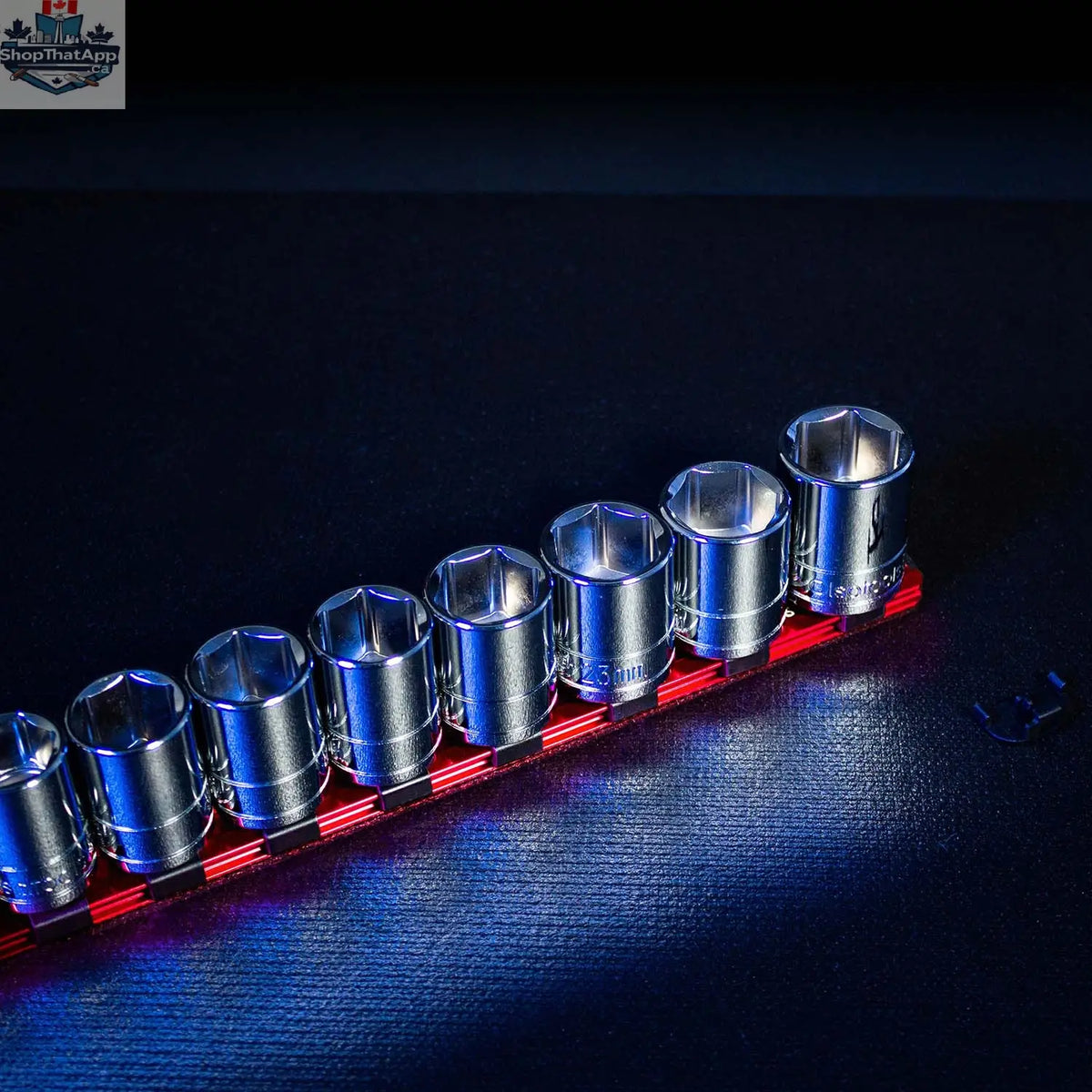 Aluminum Socket Organizer Rails with Locking End Caps - Shopthatapp.ca