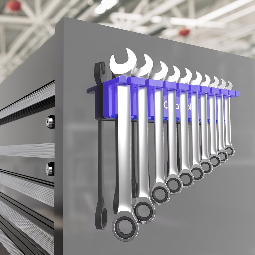 Magnetic Tool Organizer - Durable Magnetic Wrench Holder for Efficient Workspace Management