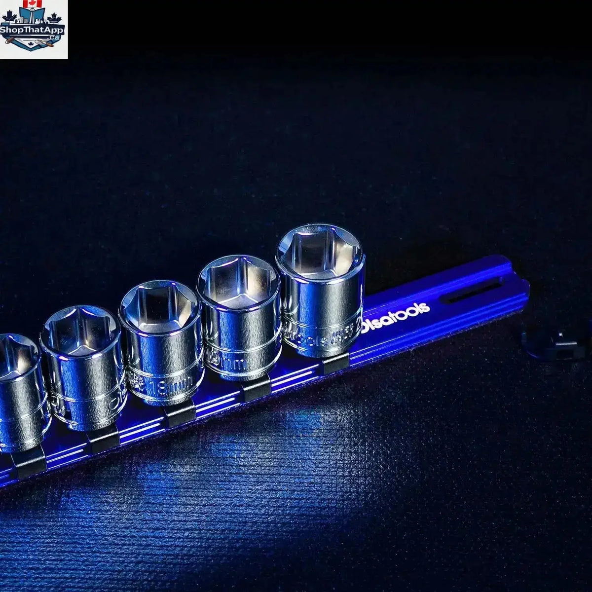Aluminum Socket Organizer Rails with Locking End Caps - Shopthatapp.ca