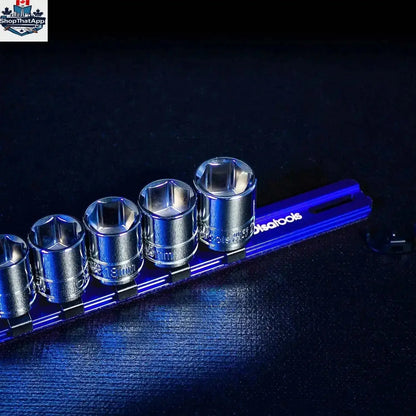 Aluminum Socket Organizer Rails with Locking End Caps - Shopthatapp.ca