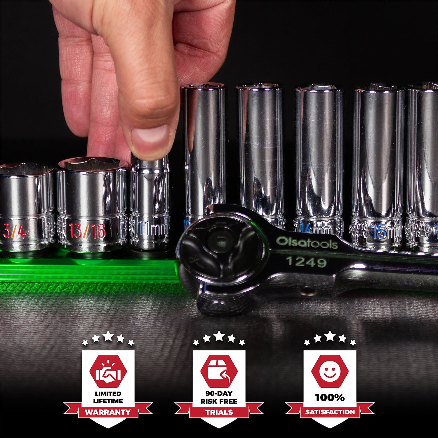 Magnetic Socket Rails for Secure Tool Organization in Aluminum