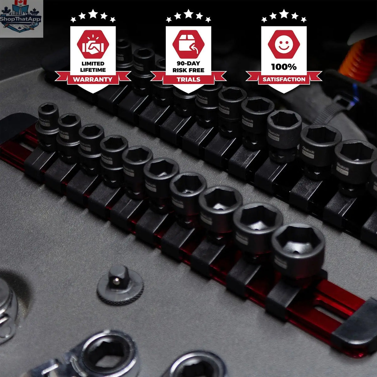 Stubby Impact Socket Sets with Magnetic Socket Inserts - Shopthatapp.ca