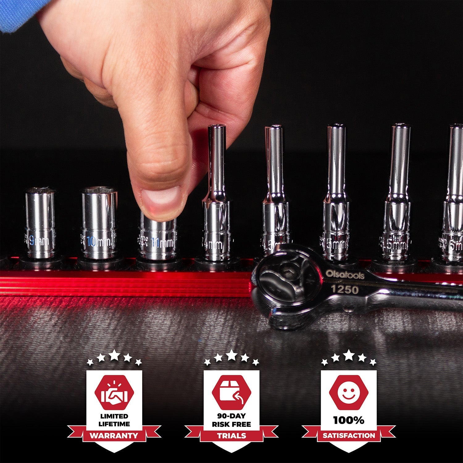 Magnetic Socket Rails for Secure Tool Organization in Aluminum