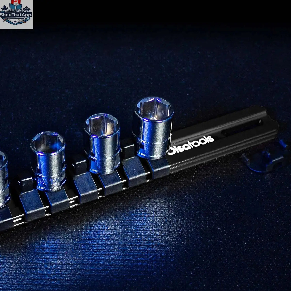 Aluminum Socket Organizer Rails with Locking End Caps - Shopthatapp.ca