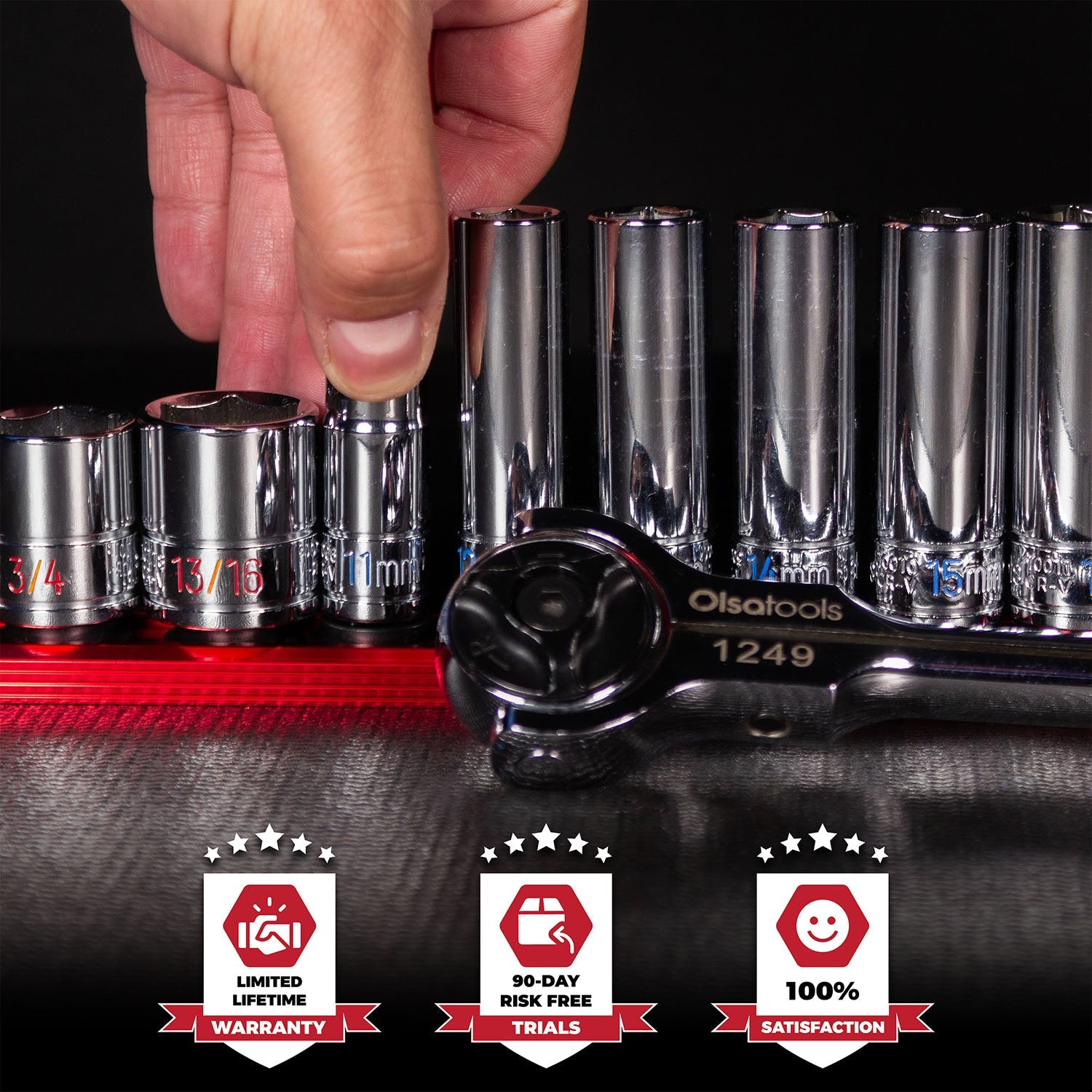 Magnetic Socket Rails for Secure Tool Organization in Aluminum