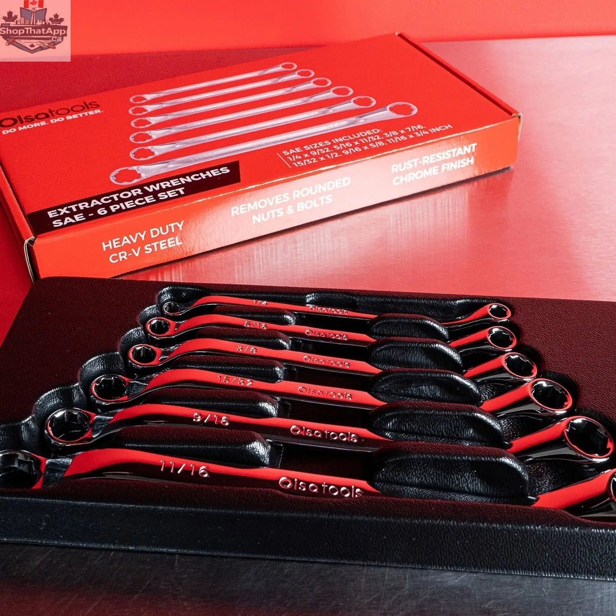 Bolt Extractor Wrench Sets with FlexPro LED Flashlight - Shopthatapp.ca