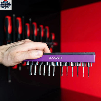 Magnetic Hex Bit Organizer for Effortless Tool Management and Easy Access - Shopthatapp.ca