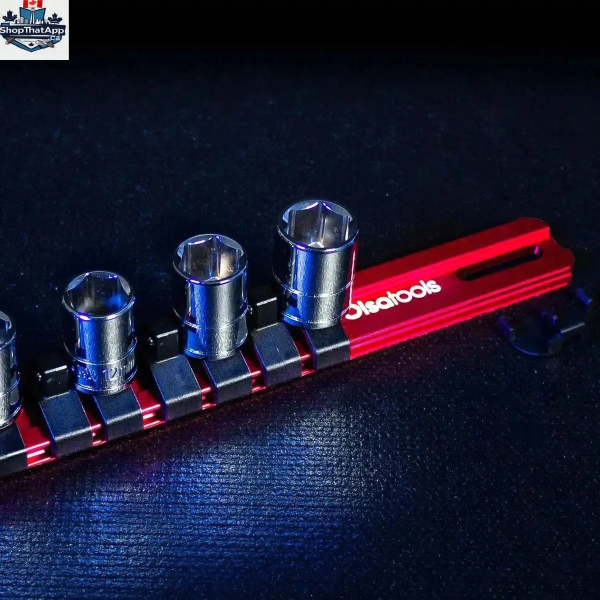 Aluminum Socket Organizer Rails with Locking End Caps - Shopthatapp.ca