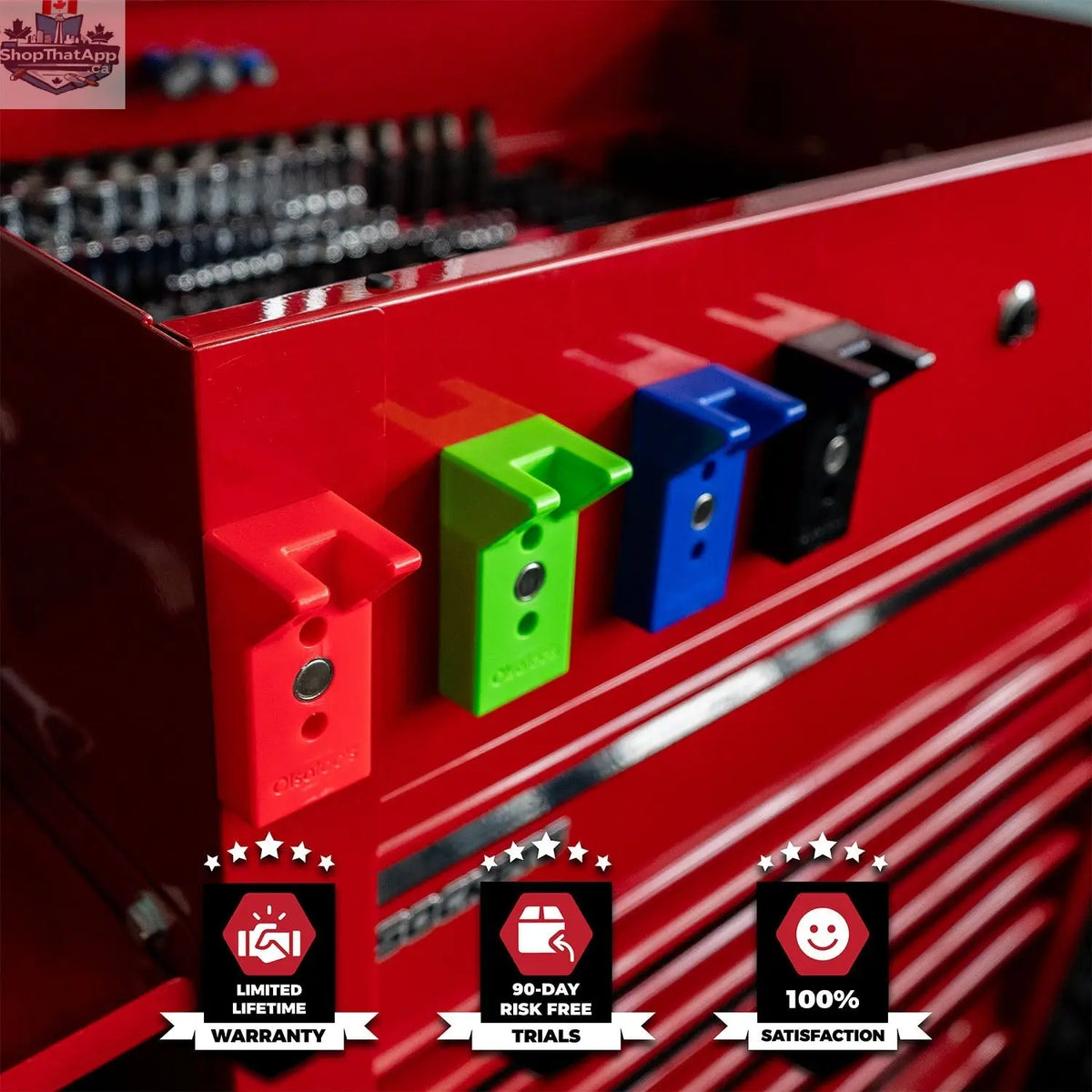 Magnetic Prybar Holders with Stubby Impact Socket Clips - Shopthatapp.ca