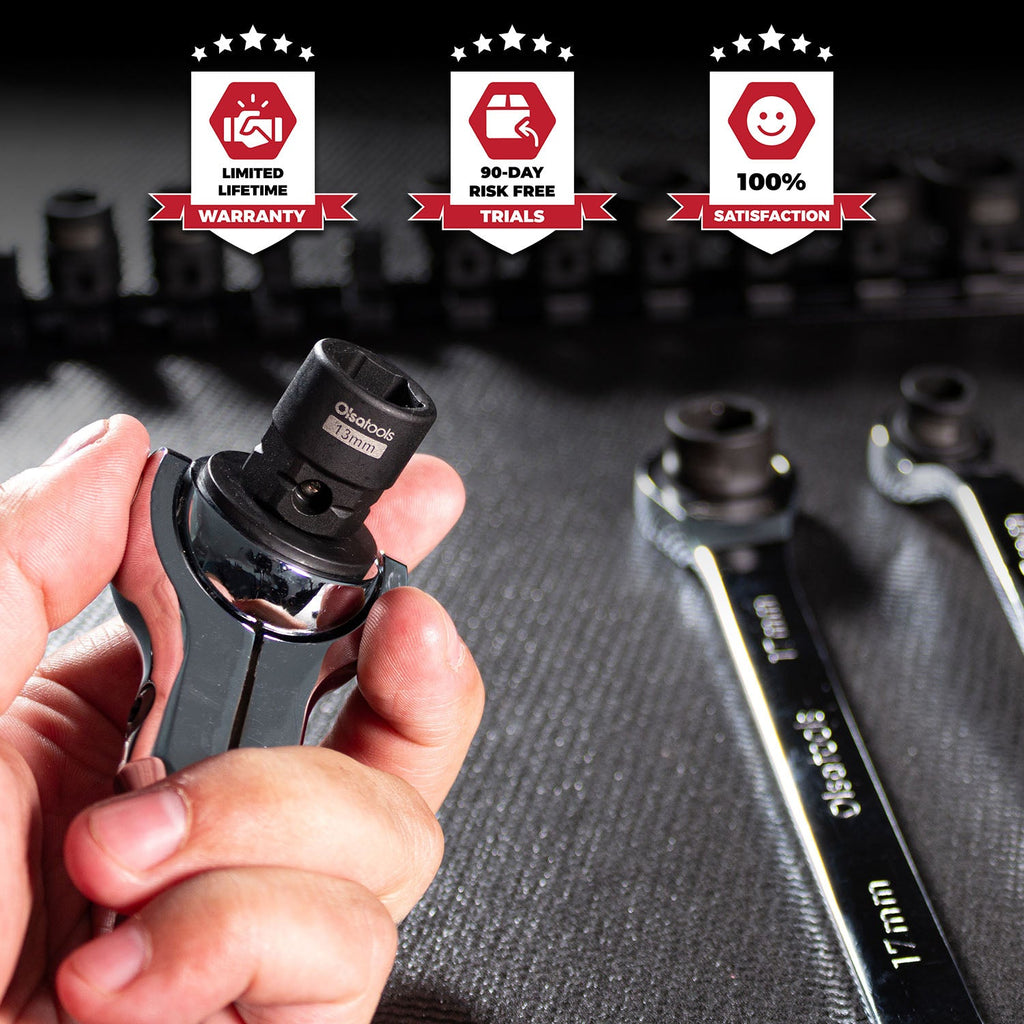 Stubby Impact Socket Sets with Magnetic Socket Inserts