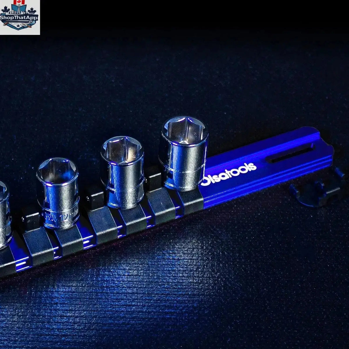 Aluminum Socket Organizer Rails with Locking End Caps - Shopthatapp.ca