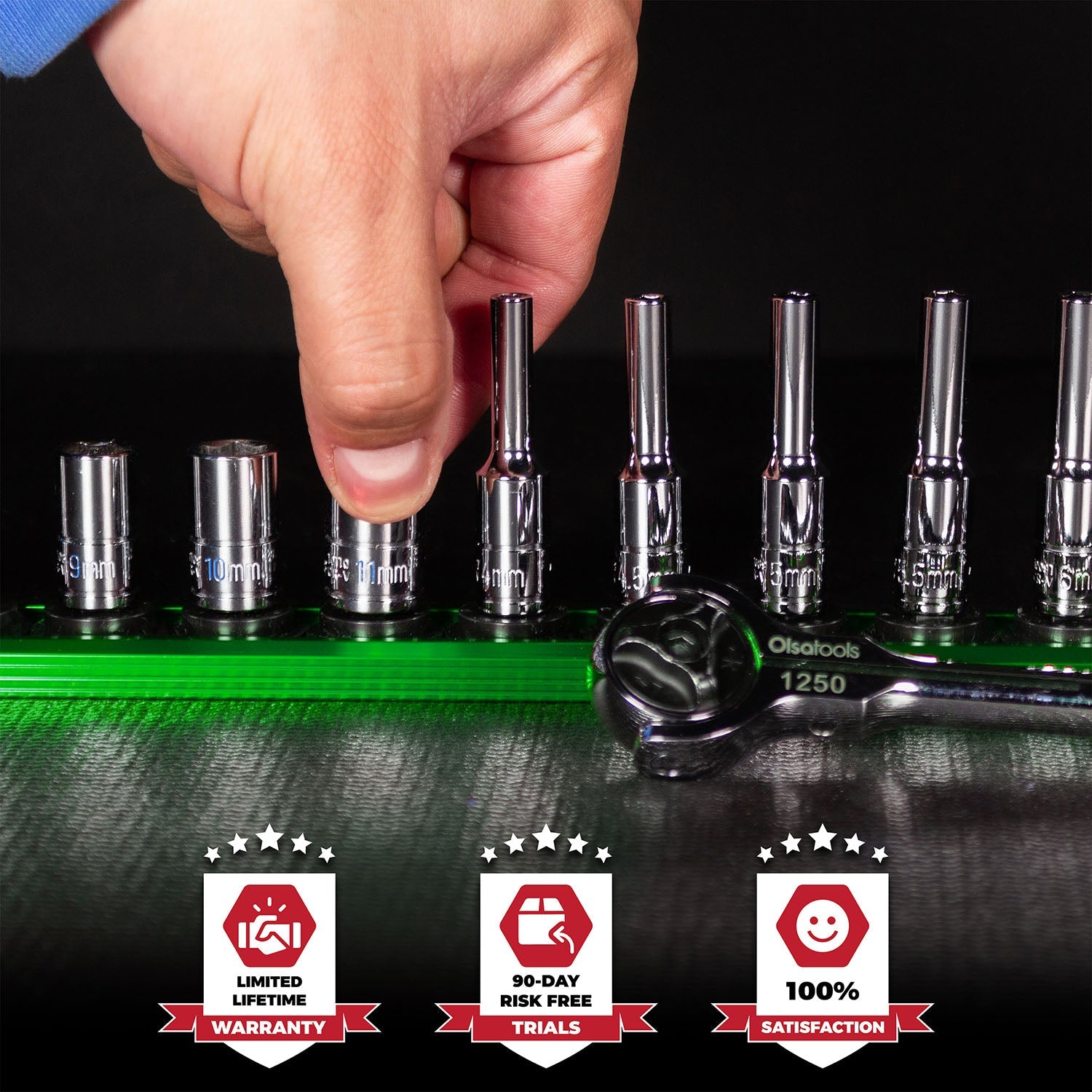 Magnetic Socket Rails for Secure Tool Organization in Aluminum