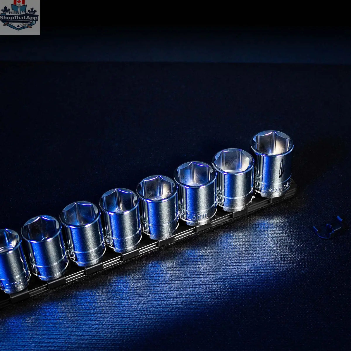Aluminum Socket Organizer Rails with Locking End Caps - Shopthatapp.ca