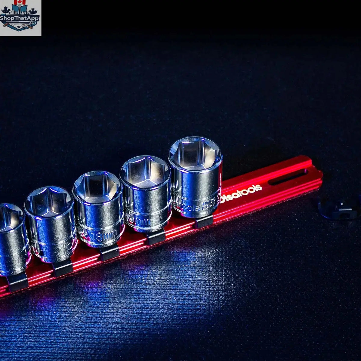 Aluminum Socket Organizer Rails with Locking End Caps - Shopthatapp.ca